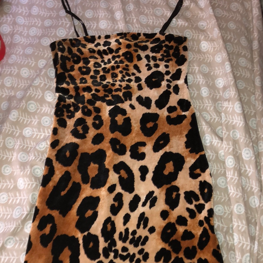 Cheers print dress, size S, Forever 21.